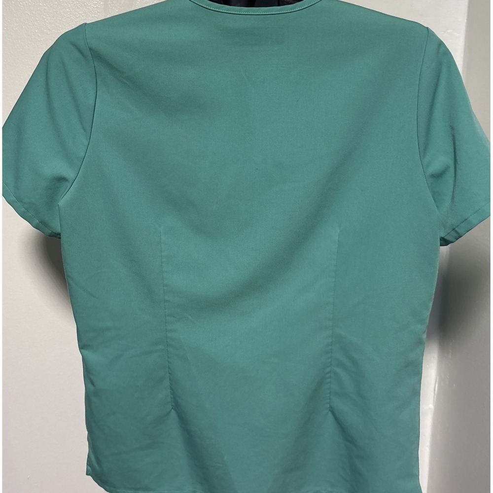FIGS Size Medium Top Yoga Pants size L Scrub Set teal blue Women - Picture 4 of 13